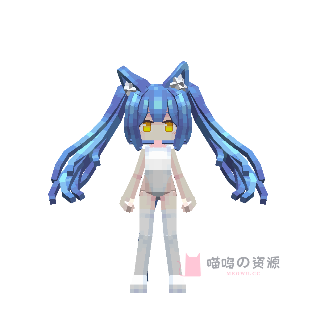 白丝死库水小猫娘 · 04_蓝猫猫（浅色服） · 1.8
