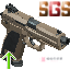 HK USP45 手枪 沙色款