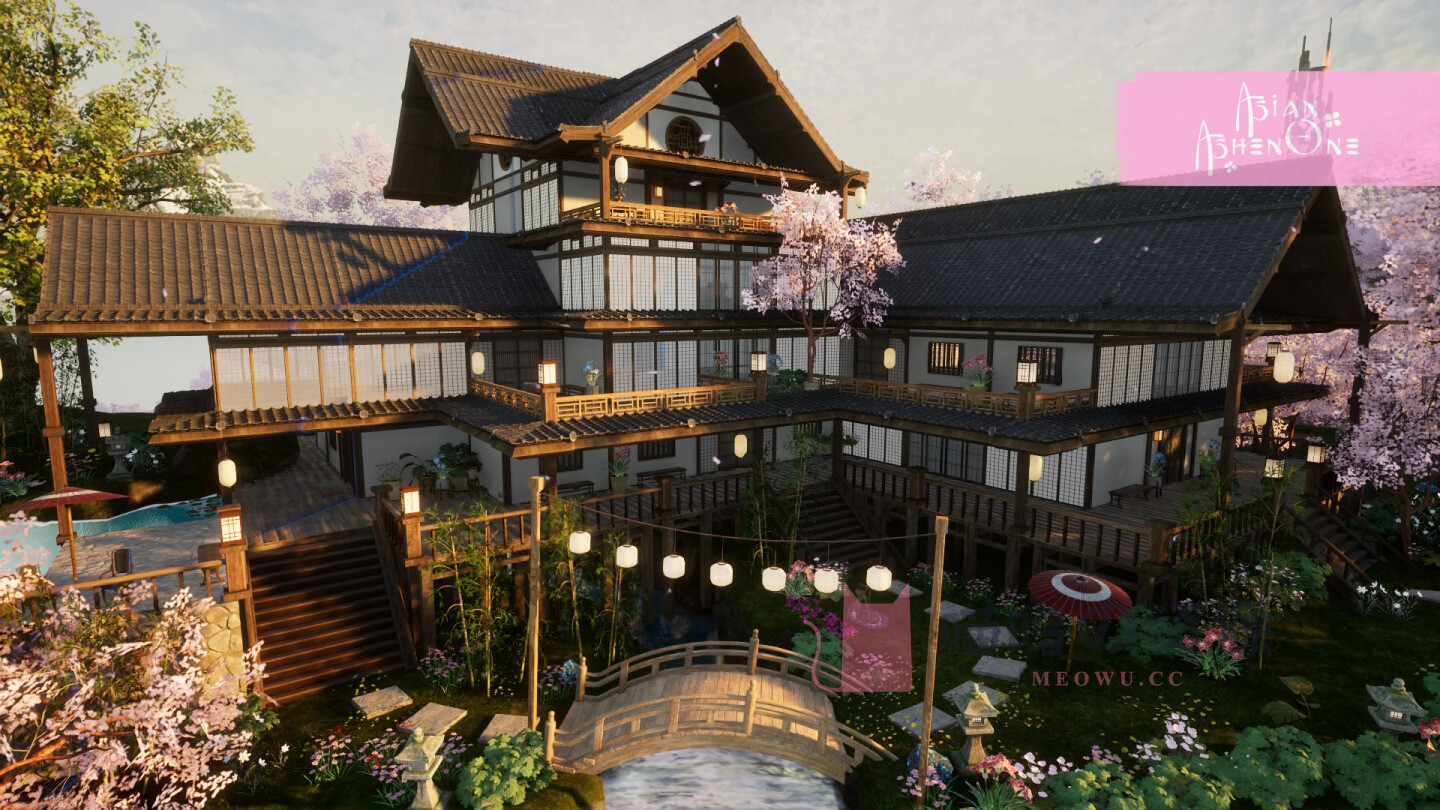 幻兽帕鲁 MOD：日式建筑替换，作者页面预览