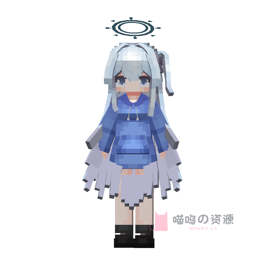 蔚蓝档案-月雪宫子-常服 · preview · 1.1