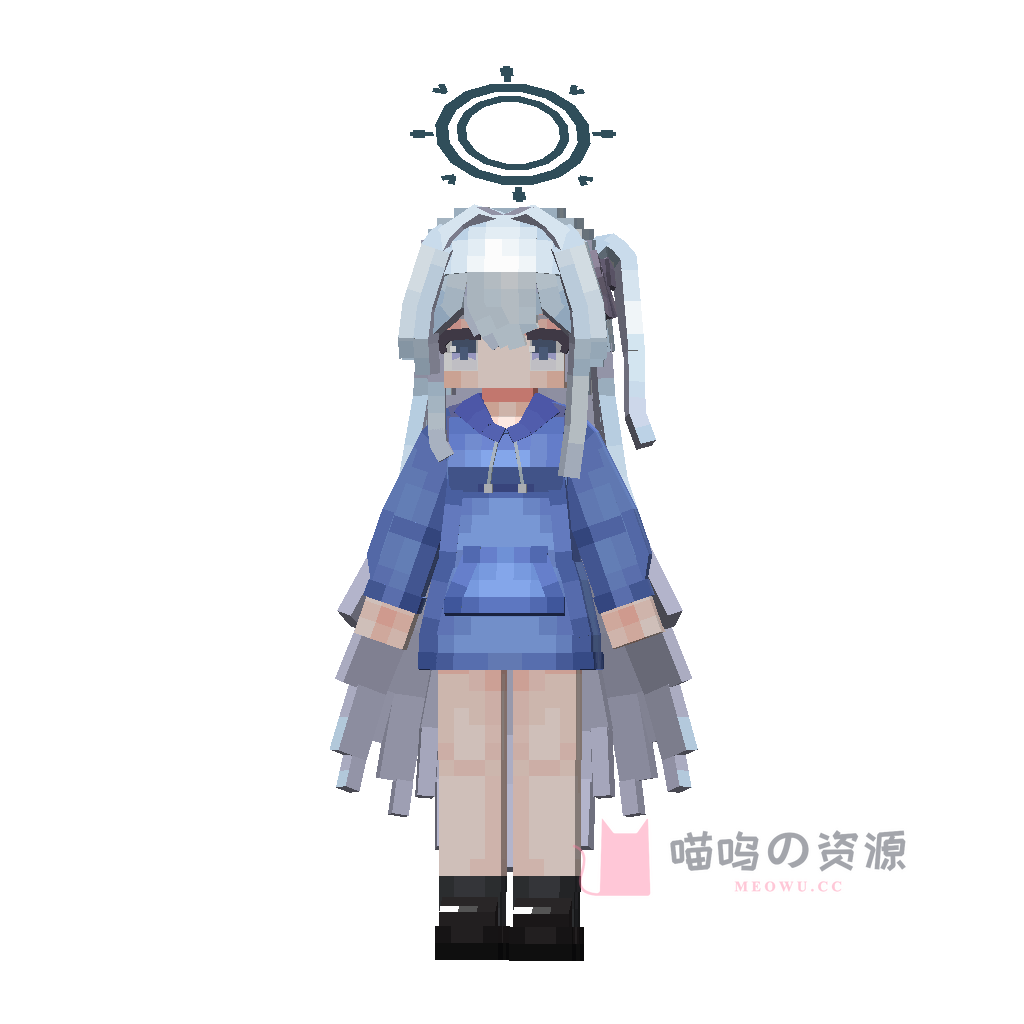 蔚蓝档案-月雪宫子-常服 · preview